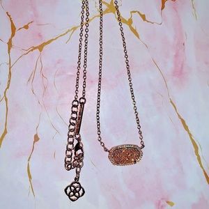 Kendra Scott | Drusy | Rose Gold Elisa Necklace